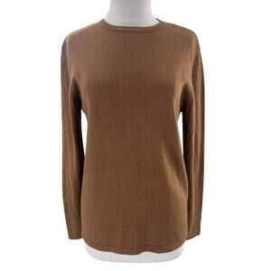 TSE Cashmere silk crewneck sweater brown sz M